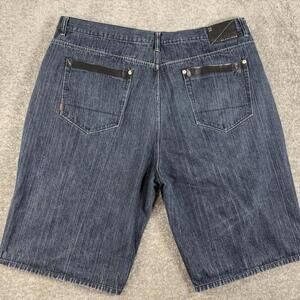 SEANJOHN Mens Navy Colored Logo Graphic Shorts 48 B (3XL)